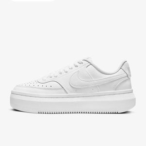 Nike women’s court vision Alta platform white Air Force one sneakers